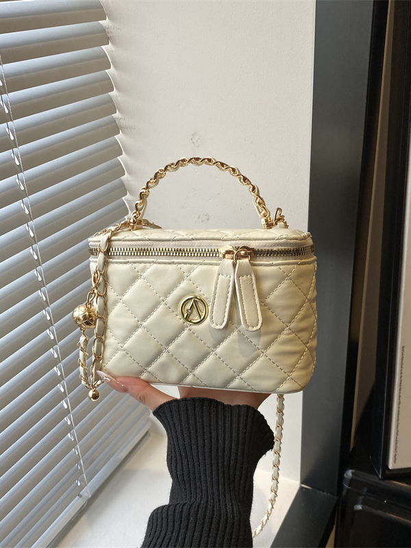 Women'S Young Bags - กระเป๋าสะพายข้างลายเพชรปัก กระเป๋าสะพายไหล่เดี่ยวอเนกประสงค์ พร้อมสายโซ่ ทรงสี่เหลี่ยม สำหรับสาวรุ่นใหม่