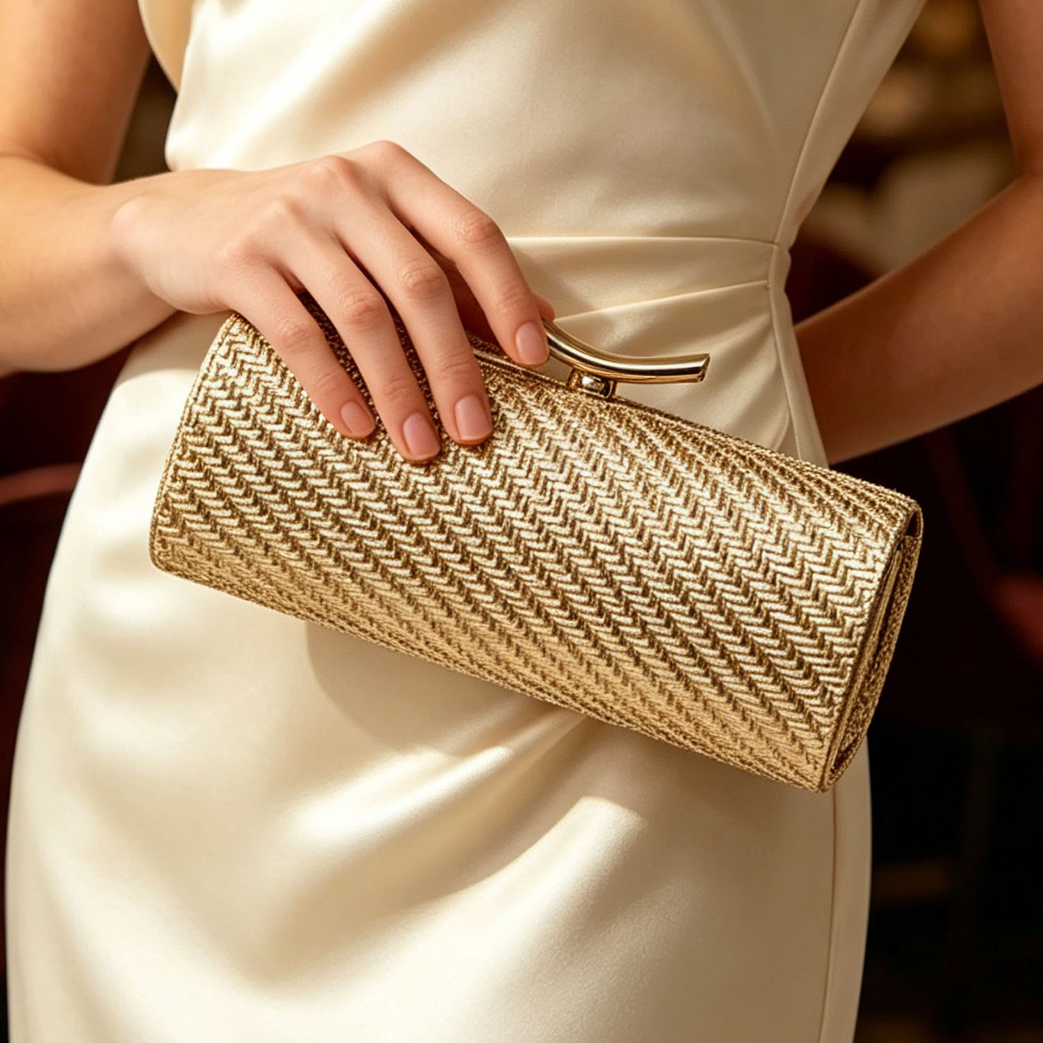 Women Bags On Sale - กระเป๋าถือทรงกระบอกสำหรับผู้หญิง กระเป๋าคลัทช์หรูหราสีพื้น ดีไซน์ทันสมัยสำหรับงานปาร์ตี้และงานแต่งงาน กระเป๋าสะพายข้างอเนกประสงค์ที่ดูสง่างาม