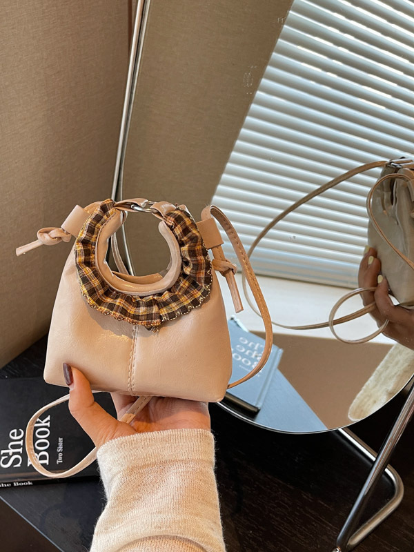 Women'S Young Bags - กระเป๋าถือสไตล์เรโทร ดีไซน์ลายดอกไม้ มีช่องใส่ลิปสติกและเหรียญ สายสะพายข้าง หูจับนุ่ม สไตล์ลำลองเรียบง่าย