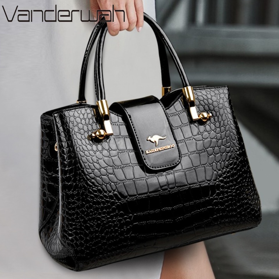 Women Bags Branded - KAIDIFEINIROO Kangaroo ยี่ห้อ Casual Tote กระเป๋าน้ํามัน