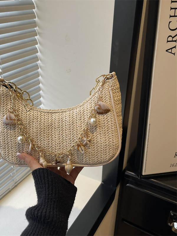 กระเป๋าถือสานจากฟางประดับมุก ด - Women'S Young Bags บทวิจารณ์และราคา