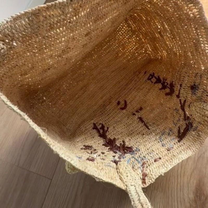 กระเป๋าถือสานมือลายดอกกุหลาบ 3 - Women'S Raffia Bags บทวิจารณ์และราคา